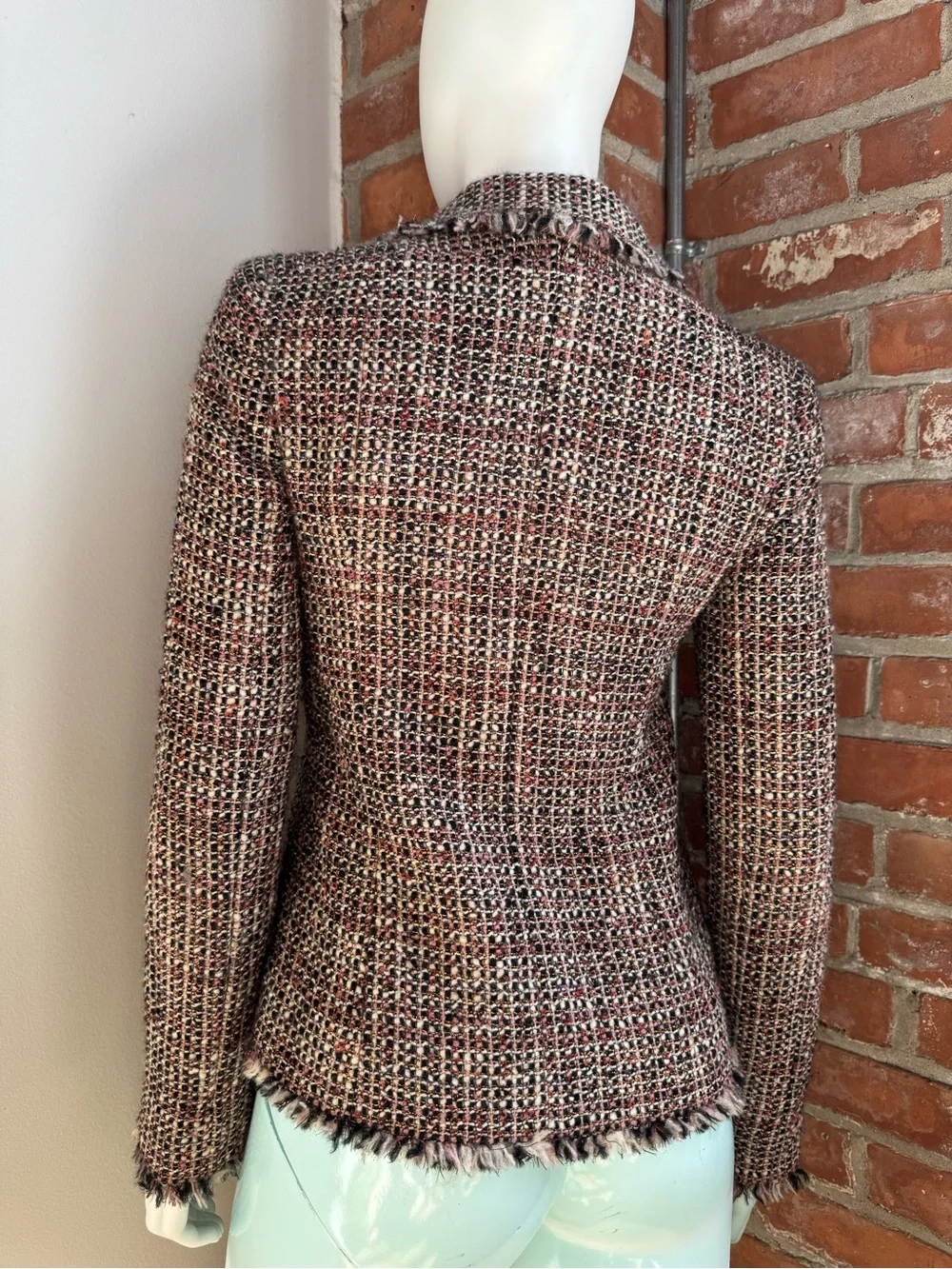 Vintage Chanel Multi Color Tweed Jacket | 2003A